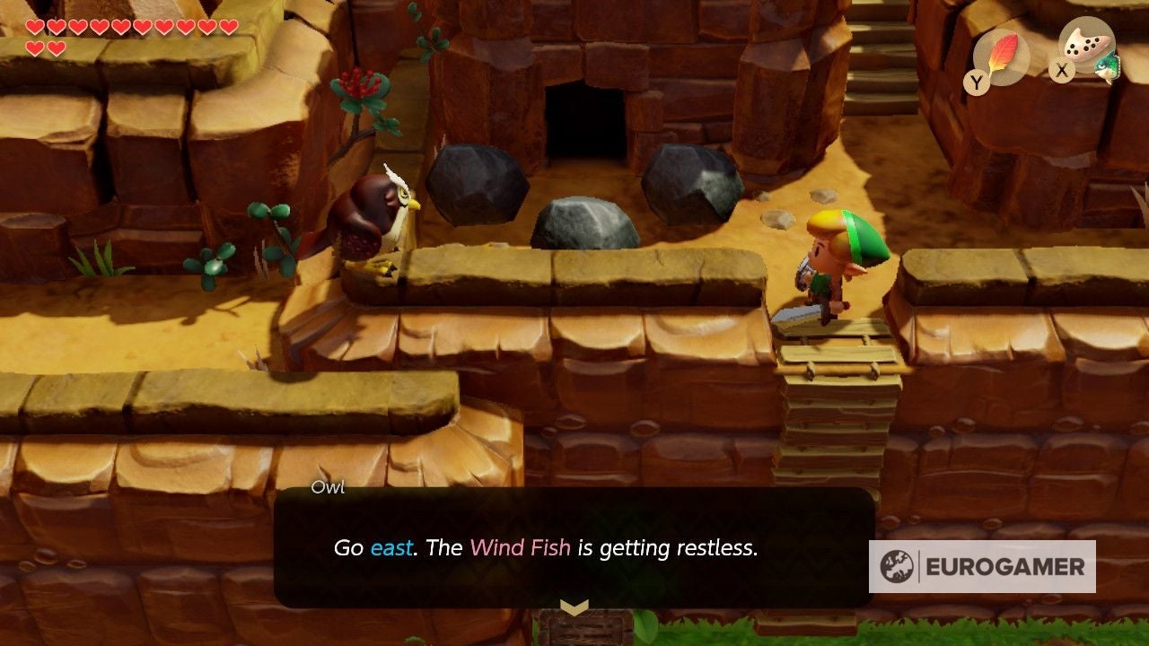 Zelda Link's Awakening Bird Key location, Signpost Maze solution and